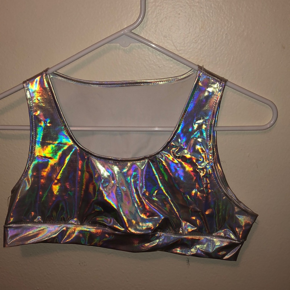 Holographic crop top